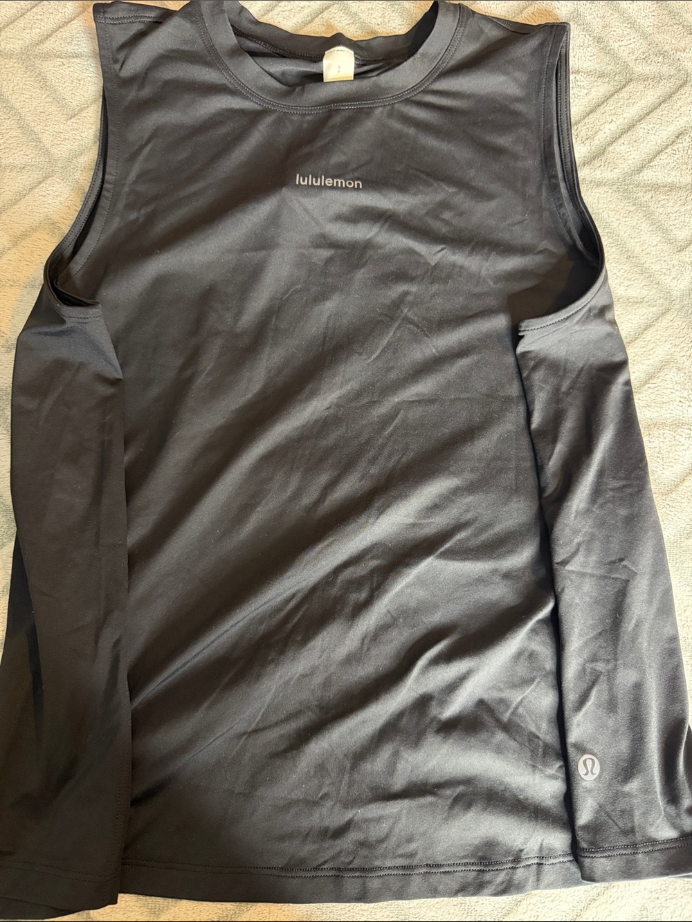 lululemon athletica Black Sleeveless Tank Top
